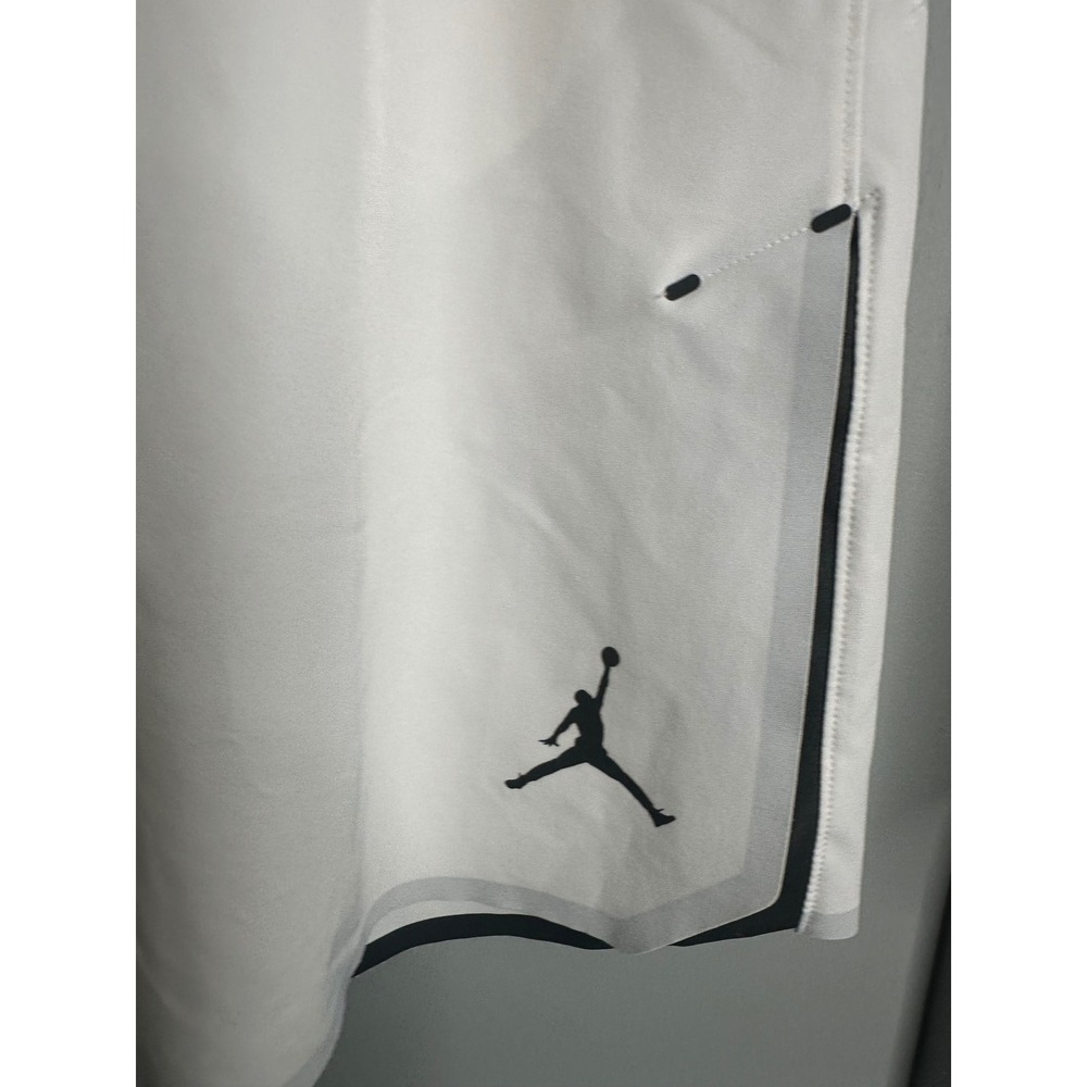 Jordan Mens Basketball Shorts White Black Jumpman Athletic Pockets 3XL - Picture 2 of 9